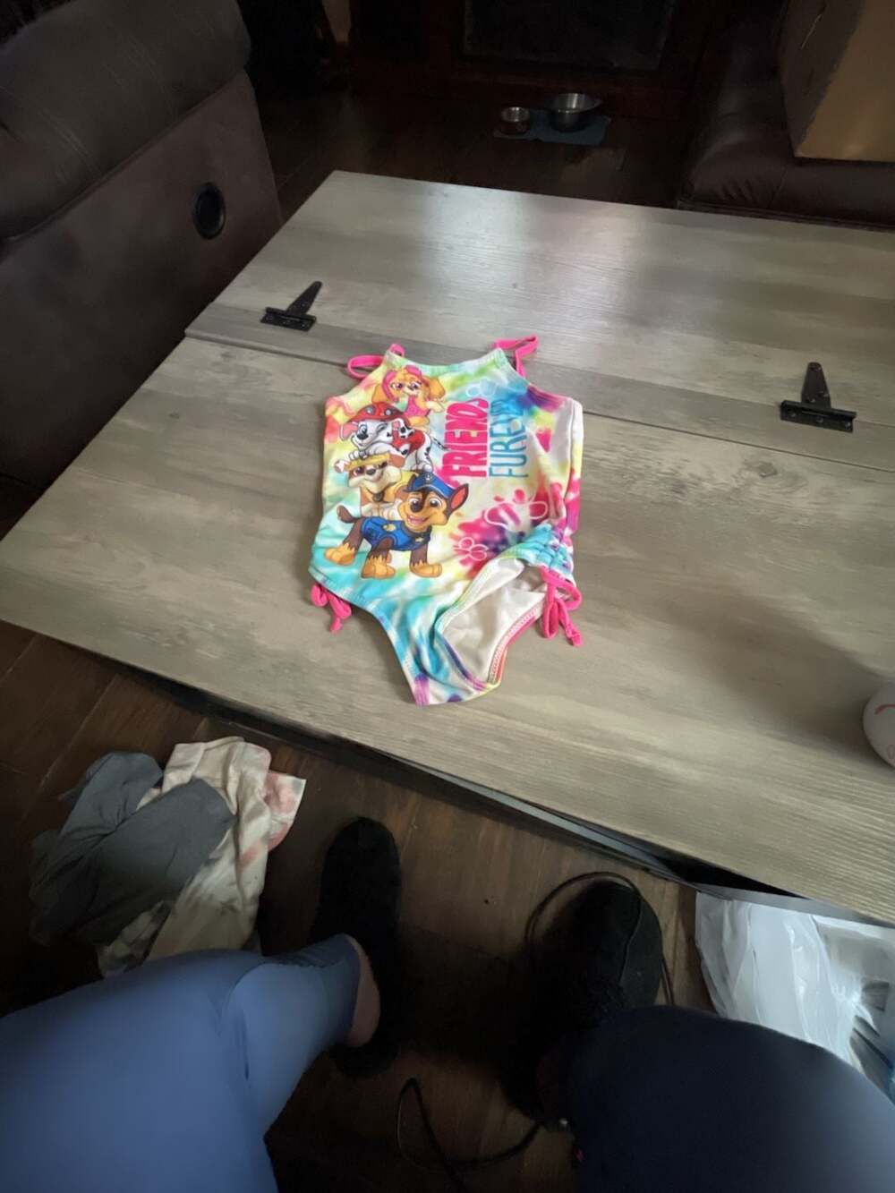 Paw Patrol One Piece Swimsuit Tie Dye Friends Furever size 4t